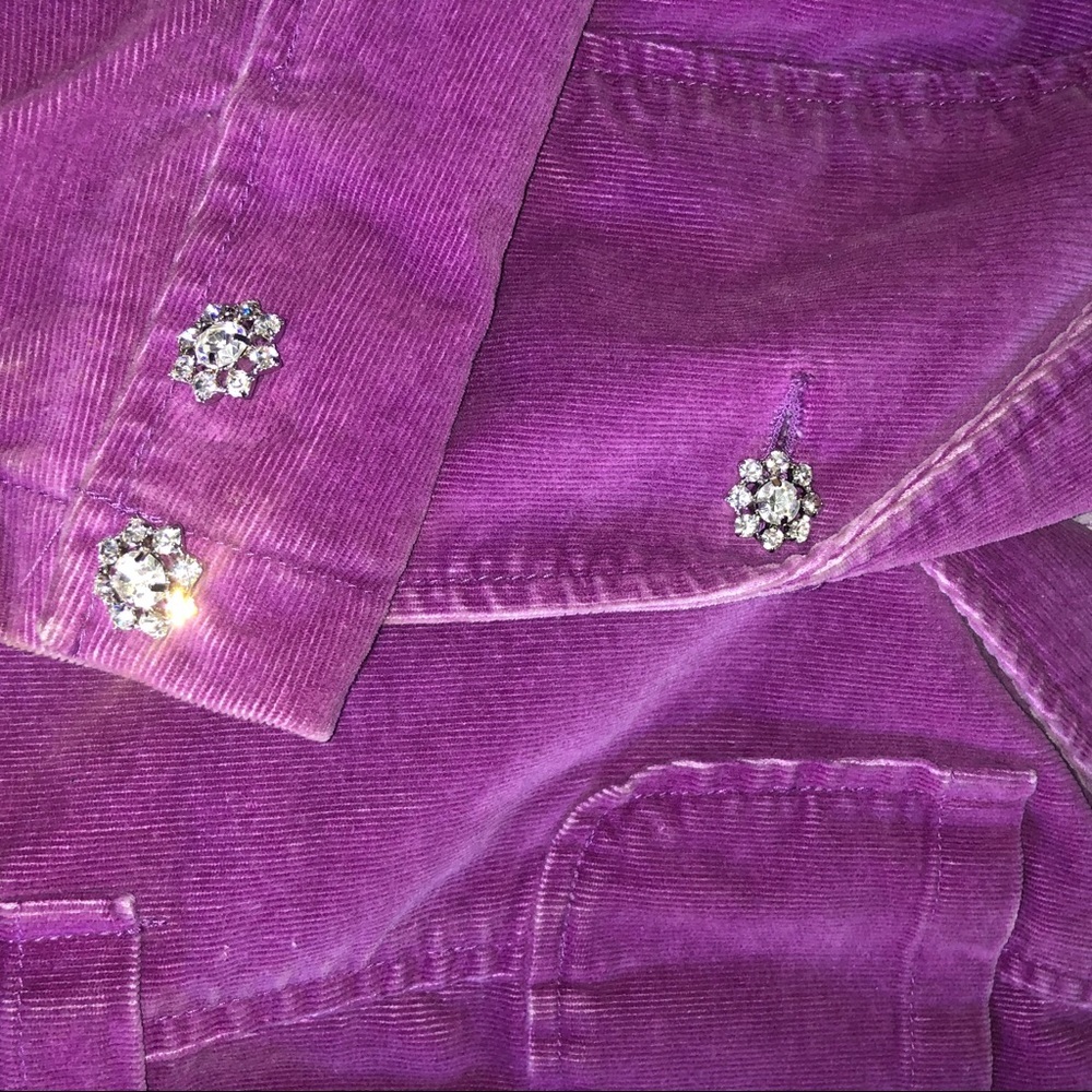 INC INTERNATIONAL CONCEPTS CORDUROY JACKET SIZE S MAUVE VIOLET COLOR - Picture 14 of 16